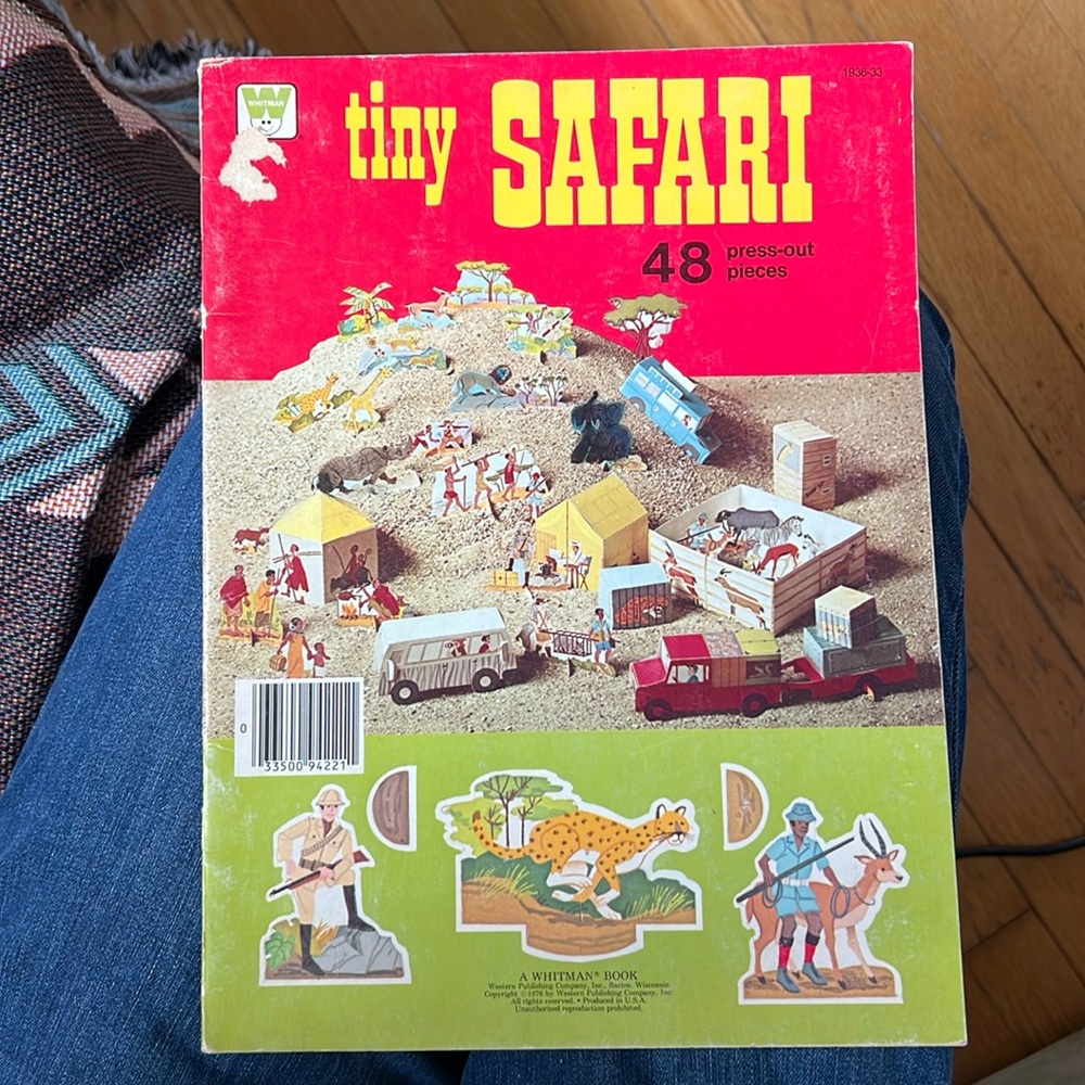 Tiny Safari 48 press-out pieces